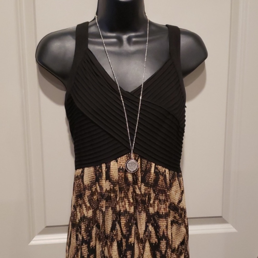 Animal Print Long Maxi Dress